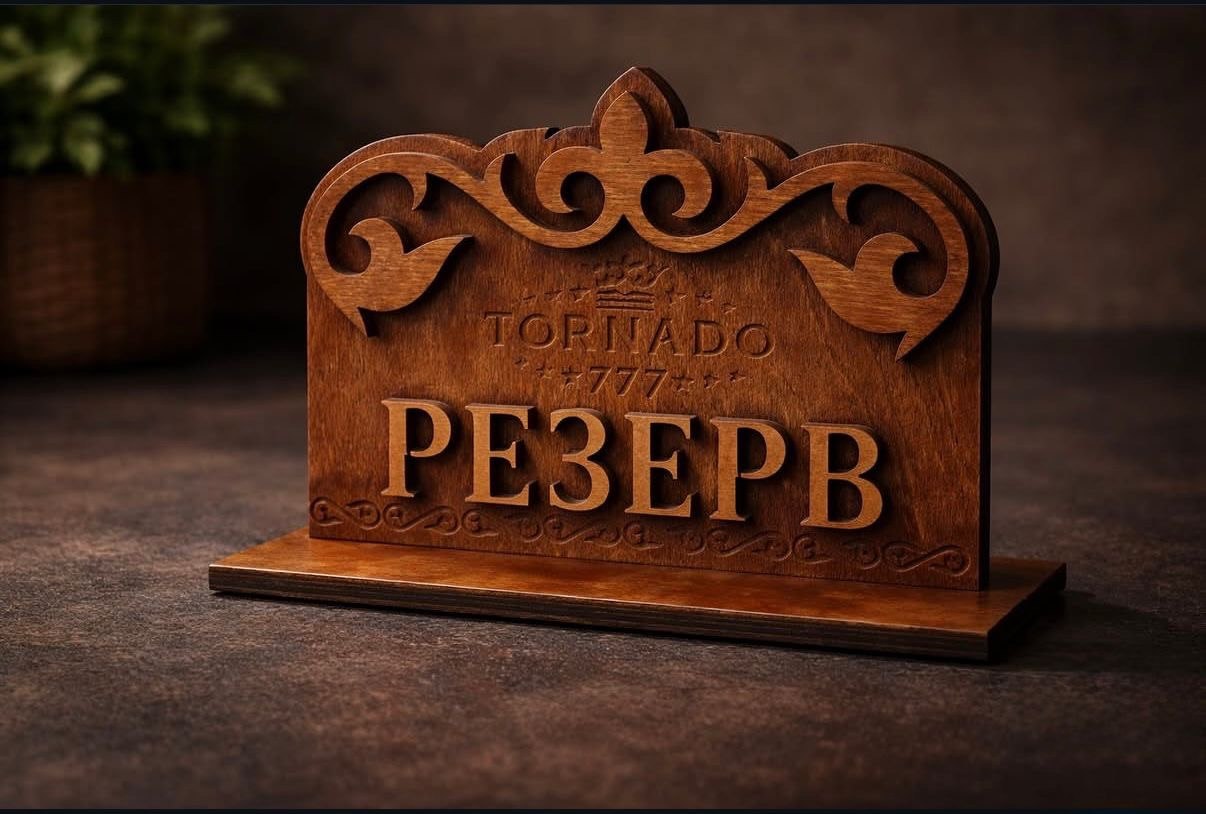 Tornado 777 · резная вывеска